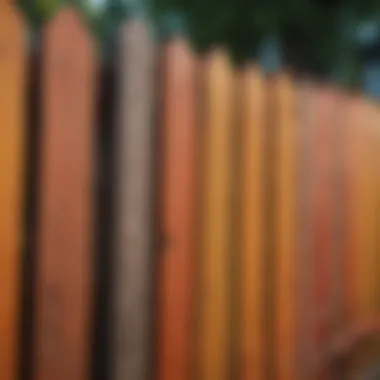 Vibrant Hues for Wood Fences Vibrant hues of paint colors for wood fences