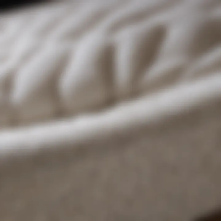 Close-up of Zenhaven mattress topper materials