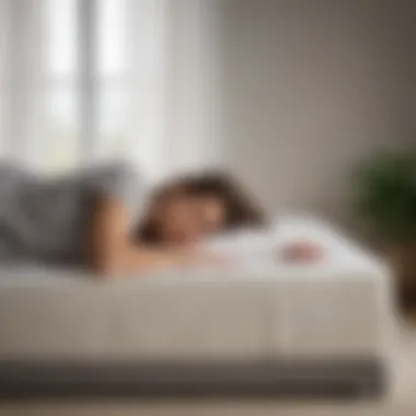 Person enjoying restful sleep on a Zenhaven mattress topper