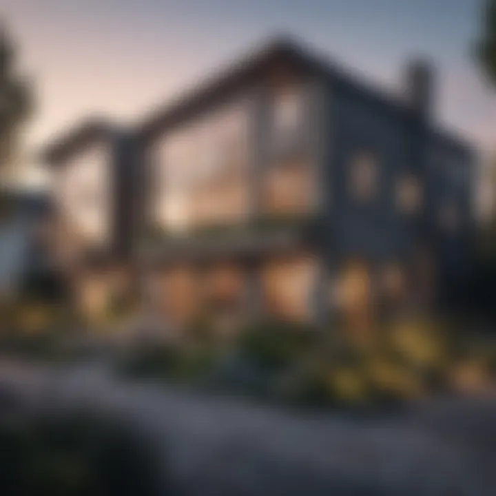 Community neighborhood showcasing various architectural styles