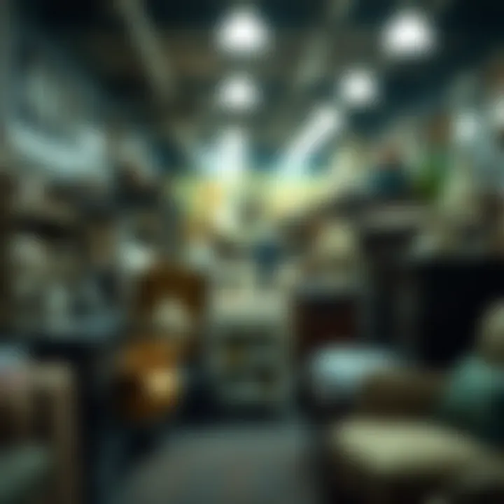 Thrift store filled with unique furniture options