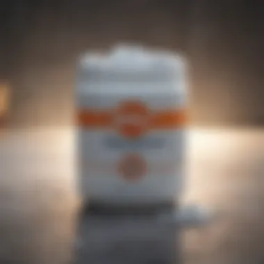 Baking Soda Container Close-up of baking soda in a container