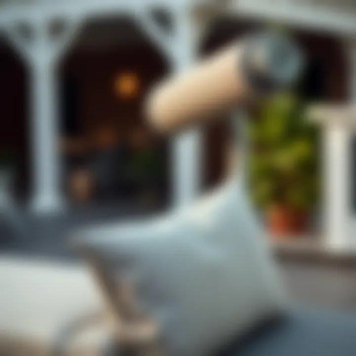 Close-up of the ergonomic features of the Frontgate recliner