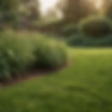 Natural Landscape with Well-Defined Lawn Edges Natural landscape with well-defined lawn edges