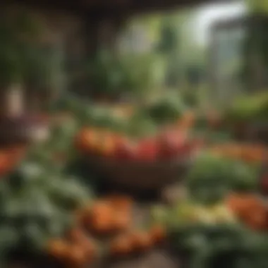 Celebrating the Fruits of Your Labor Bountiful harvest of fresh vegetables displayed