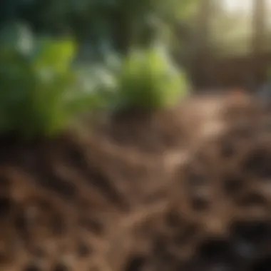 Nourishing Soil for Optimal Growth Healthy soil enriched with organic matter