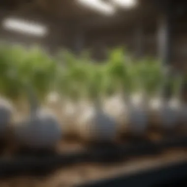 Innovative Techniques for Growing Garlic Innovative vertical gardening setup for growing garlic.