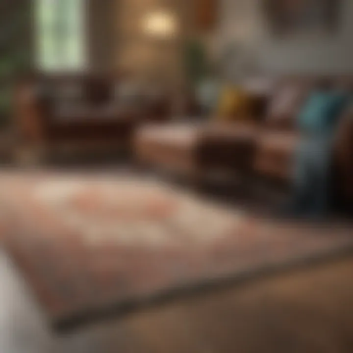 Living room showcasing a perfectly sized area rug