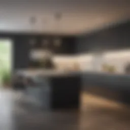 Modern kitchen renovation with sleek cabinetry
