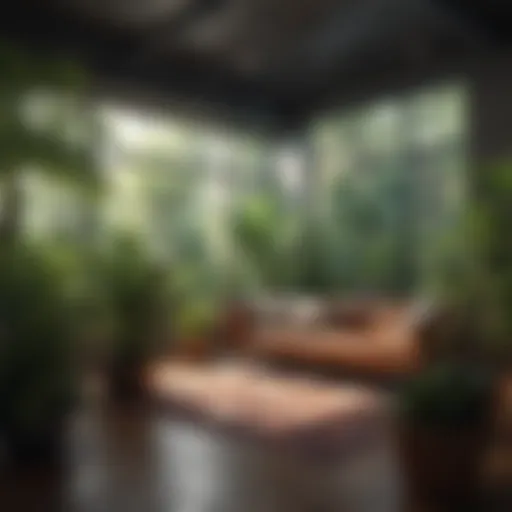 Vibrant indoor plants transforming a living space