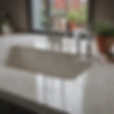 Cleaning quartz countertop with eco-friendly products