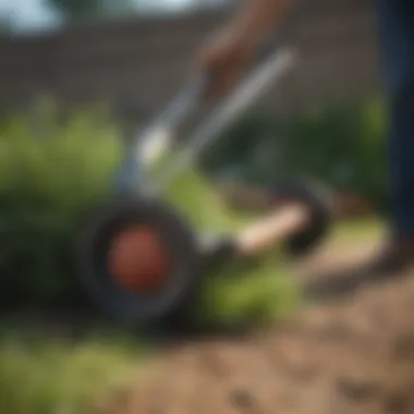 Different tools for removing crabgrass