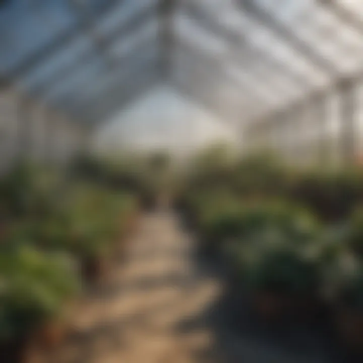A diagram illustrating various greenhouse types and their benefits
