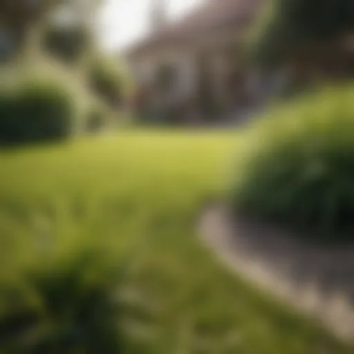 A lush, green lawn showcasing heat and drought tolerant grasses