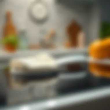 Demonstration of a gentle cleaning technique on a glass surface