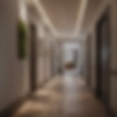 Innovative Smart Lighting for Modern Hallways Smart lighting system in a stylish hallway