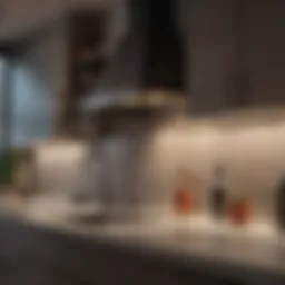 Elegant under-cabinet lighting illuminating a modern kitchen