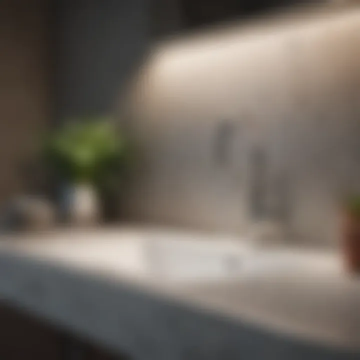 Modern above sink lighting design