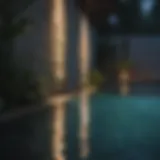 Stunning LED underwater lighting in a pool