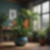 A vibrant collection of indoor blooming houseplants showcasing diverse colors and textures.