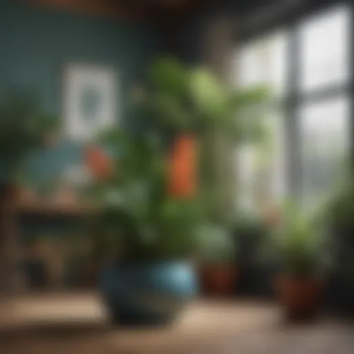 A vibrant collection of indoor blooming houseplants showcasing diverse colors and textures.