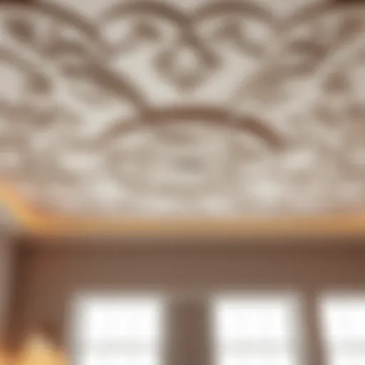 Creative Ceiling Pattern Design Intricate ceiling pattern showcasing creativity