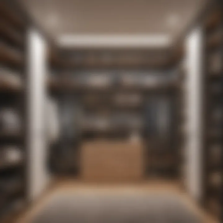 Functional closet layout promoting easy access and visibility