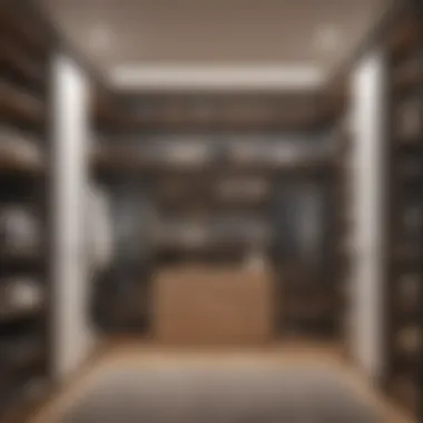 Functional Closet Layout Functional closet layout promoting easy access and visibility
