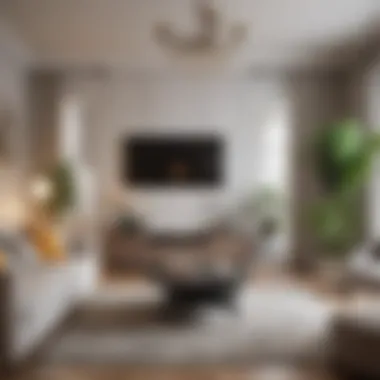 Chic decor elements in a cozy studio apartment