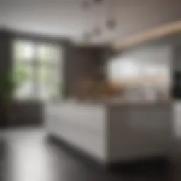 Modern kitchen with sleek cabinetry and minimalist design