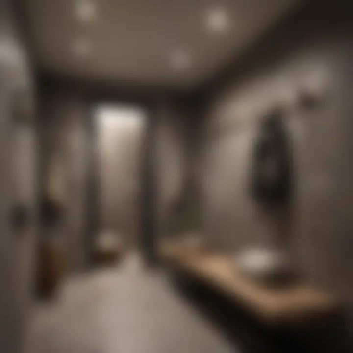Functional mud room design with a modern aesthetic