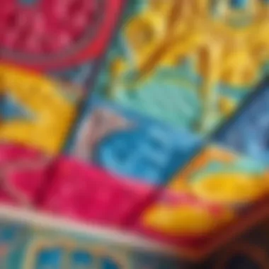 Artistic Painted Ceiling Tiles Artistic painted ceiling tiles showcasing vibrant colors