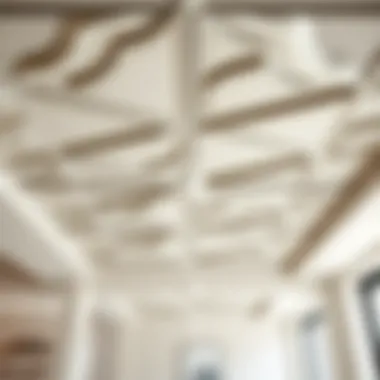 Modern Geometric Ceiling Tiles Modern geometric ceiling tile designs in a bright space