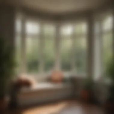 Beautifully designed bay windows creating a cozy nook