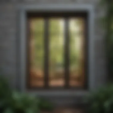 Energy-efficient windows reflecting outdoor views