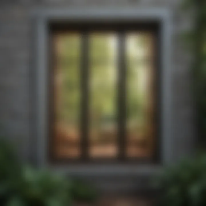 Energy-efficient windows reflecting outdoor views