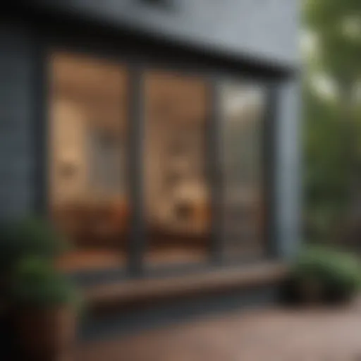 Modern sliding windows enhancing a three-season porch