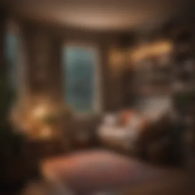Cozy Reading Nook A cozy reading nook highlighted with soft textures and warm lighting