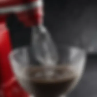 Detailed View of Whisk Attachment Close-up of KitchenAid immersion blender whisk attachment showcasing its design and build quality