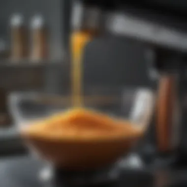 Whisking Ingredients for Flavor A variety of ingredients being whisked together using the KitchenAid immersion blender for enhanced flavor integration