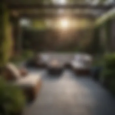 Stunning Small Backyard Landscape Design A beautifully landscaped small backyard showcasing diverse plants and a cozy seating area
