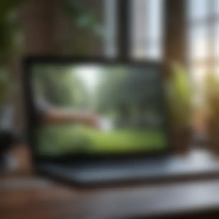 User applying a laptop screen wipe for effective cleaning