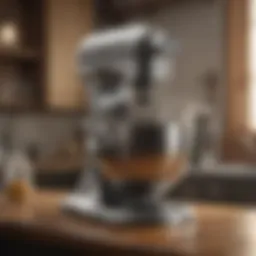 Elegant stand mixer with a glossy finish