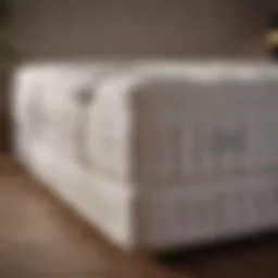 Luxurious king-size mattress showcasing premium materials