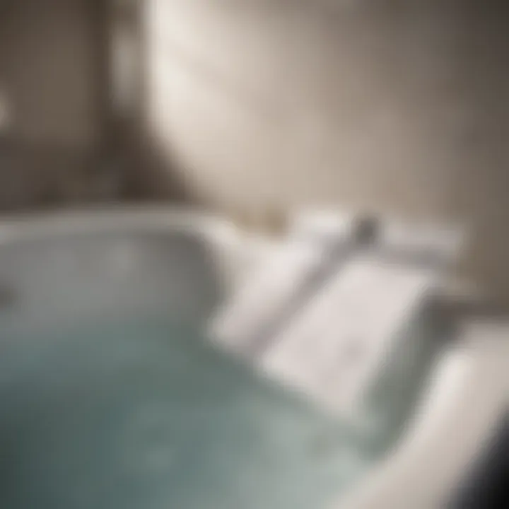 Illustration of a maintenance checklist for bathtub jets