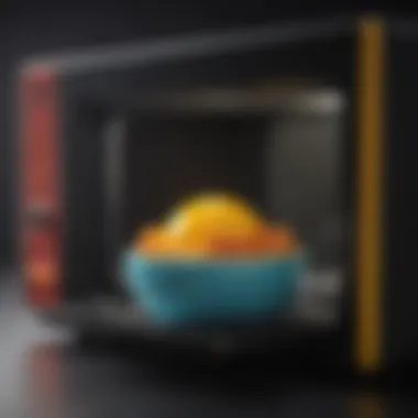 Colorful Egg Creation in the Microwave Microwave egg dish with vibrant colors