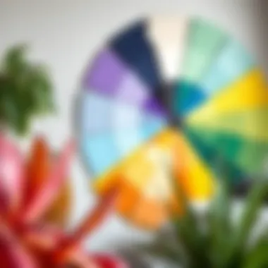 Understanding the Color Wheel in Interior Design A sophisticated color wheel showcasing a spectrum of hues for design inspiration