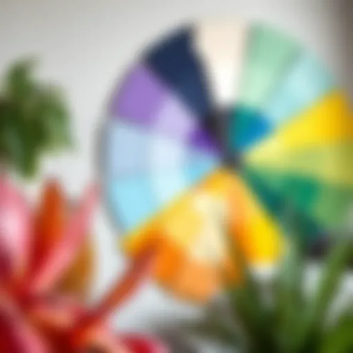 Understanding the Color Wheel in Interior Design A sophisticated color wheel showcasing a spectrum of hues for design inspiration