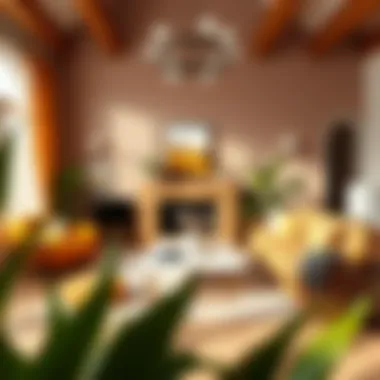 Creating Harmony with Color in Living Spaces A beautifully arranged living room featuring a harmonious color palette