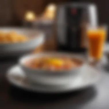 An appetizing single-serve meal displayed elegantly in a bowl.